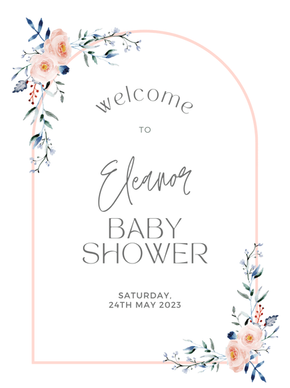 Baby Shower Welcome Sign