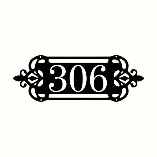 Personalised Customised Metal Address Sign – House Number & Street Plaque for Outdoor Décor