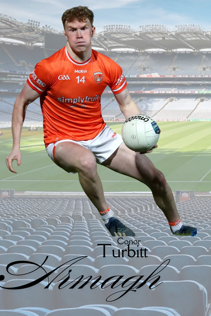 GAA Football Stars of 2024 – Unleash the Legends Metal Poster Collection