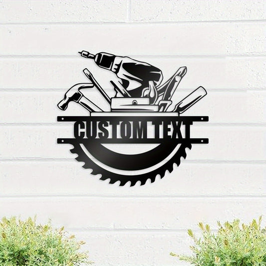 Classic Style Personalized Handyman Metal Wall Art