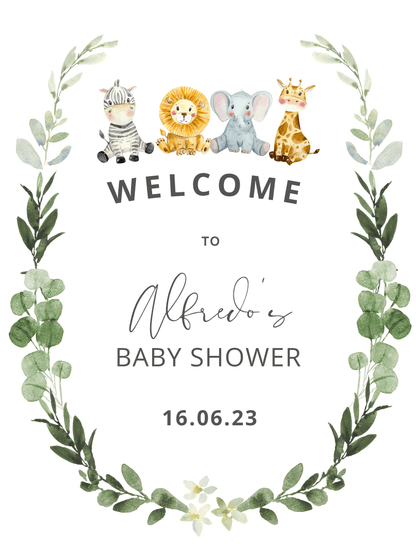 Baby Shower Welcome Sign