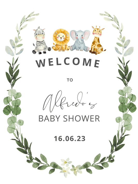 Baby Shower Welcome Sign