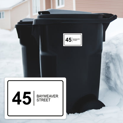 Custom Waste bin stickers 6, 12, 24, 48, or 96pcs,