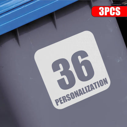 Customisable Reflective Vinyl Decal Sticker for Recycle &amp; Trash Bins