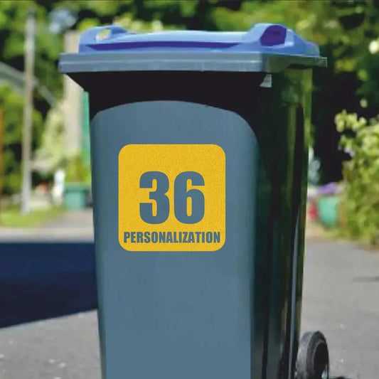 Customisable Reflective Vinyl Decal Sticker for Recycle &amp; Trash Bins