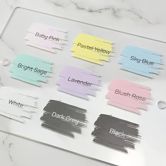 Personalised Acrylic Door Sign – Custom Name and Number Sign for Office or Home