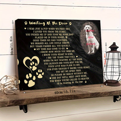Custom Dog Memorial Canvas Wall Art