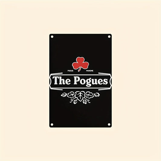 The Pogues Vintage Metal Tin Sign – A Must-Have for Irish Music Fans!