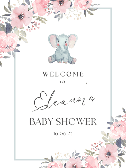 Baby Shower Welcome Sign