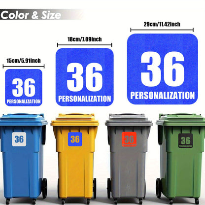 Customisable Reflective Vinyl Decal Sticker for Recycle &amp; Trash Bins