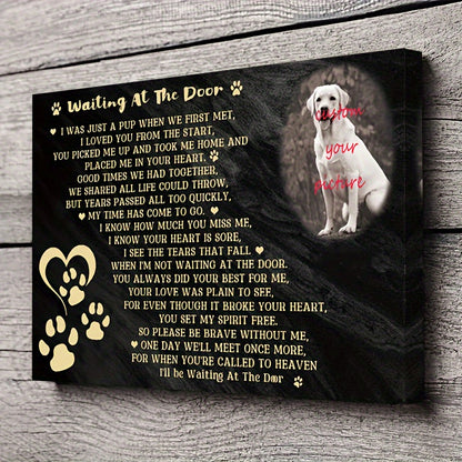 Custom Dog Memorial Canvas Wall Art