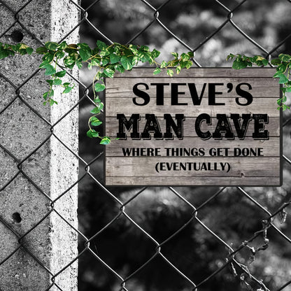 A Decorative Metal Sign for Personalizing Your Man Cave, Garden Bar, Garage, Shed, Or Pub Door.