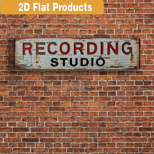 Vintage Style Recording Studio Metal Sign -