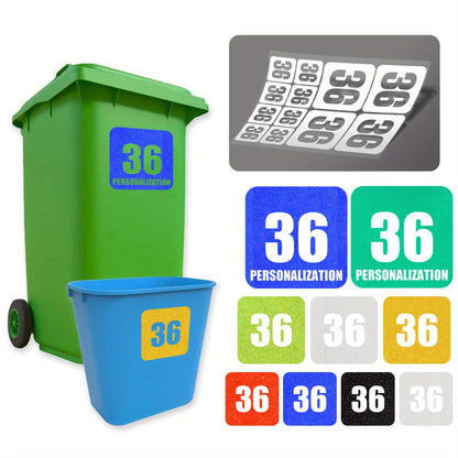 Customisable Reflective Vinyl Decal Sticker for Recycle &amp; Trash Bins
