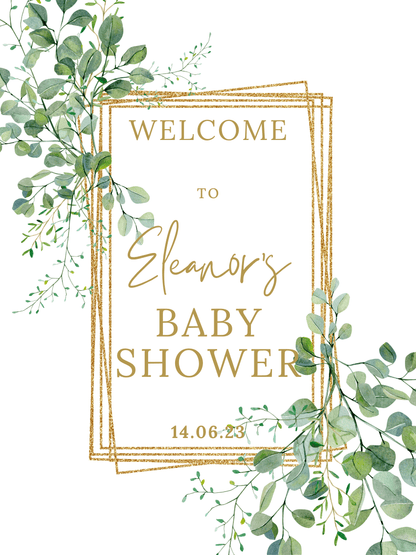Baby Shower Welcome Sign
