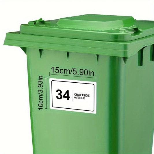 Custom Waste bin stickers 6, 12, 24, 48, or 96pcs,