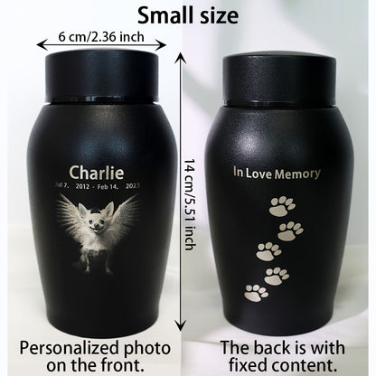 Custom Photo Engraved Pet Cremation Urn