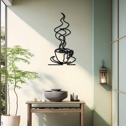Metal Coffee Cup Wall Art