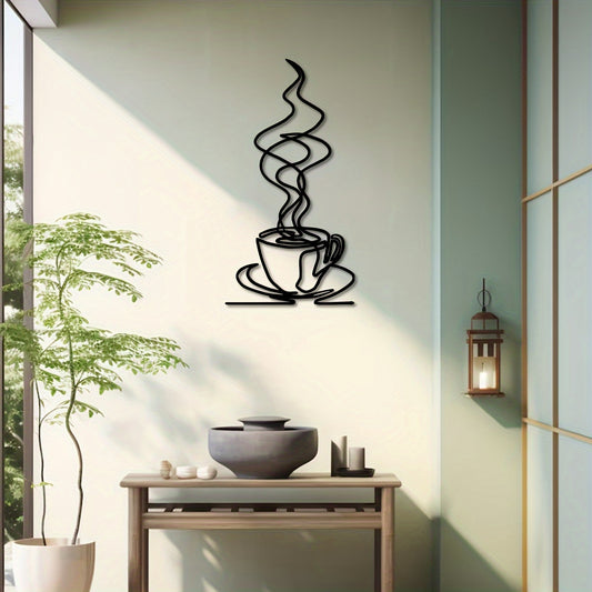 Metal Coffee Cup Wall Art