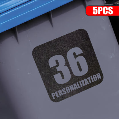 Customisable Reflective Vinyl Decal Sticker for Recycle &amp; Trash Bins