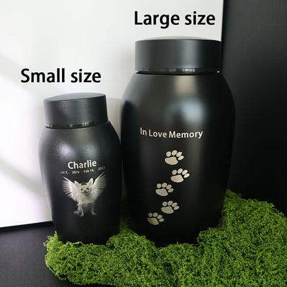 Custom Photo Engraved Pet Cremation Urn