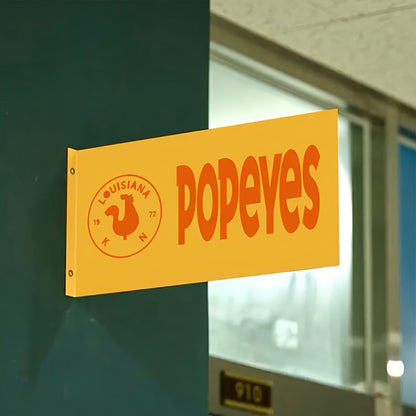 Customisable Double-Sided Acrylic Sign with Vibrant Red &amp; White Graphics