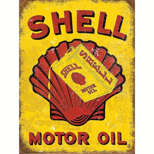 Shell Motor Oil Garage Retro metal Sign vintage man cave garage Shed Gift